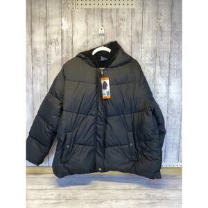 32 Degrees Women's Quilted Hooded Puffer Jacket Black Size Large XXL - NEW
